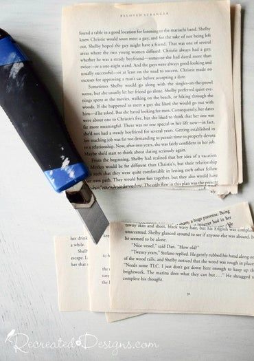 零成本旧书改造手工花教程-第3张图片-趣作屋