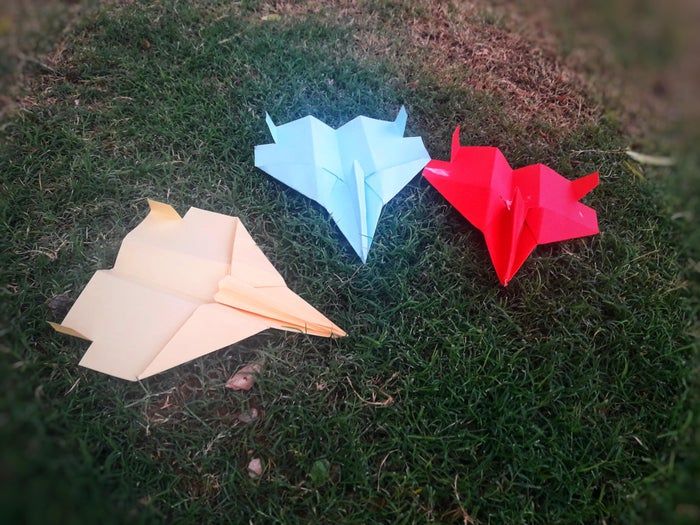 超简单F-15纸飞机折法教程，一扔能飞9米远-第19张图片-趣作屋