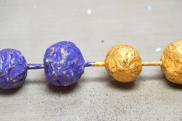 零成本废纸变手工珠子教程，轻松DIY个性项链-第24张图片-趣作屋