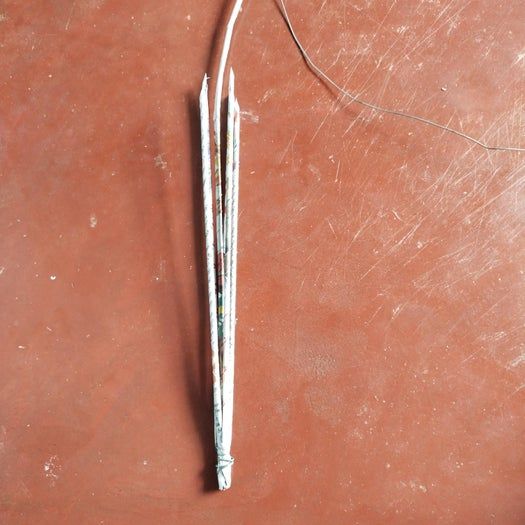 超详细纸艺花篮制作教程，用皱纹纸轻松DIY非洲菊花束-第31张图片-趣作屋