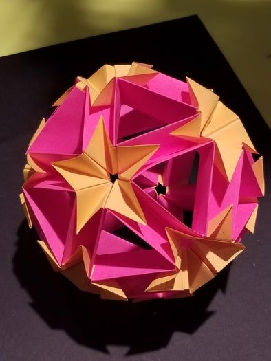 零成本手工折纸星星球教程-第14张图片-趣作屋