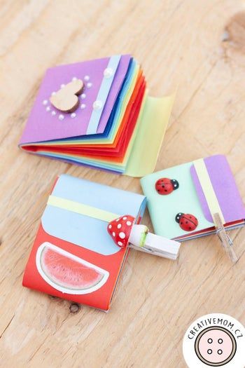超简单手工DIY彩虹迷你纸钱包教程-第1张图片-趣作屋