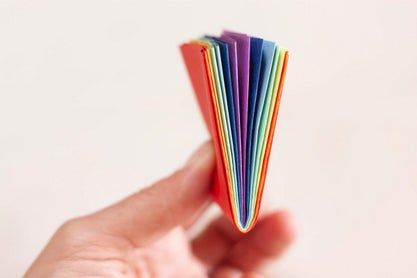 超简单手工DIY彩虹迷你纸钱包教程-第10张图片-趣作屋