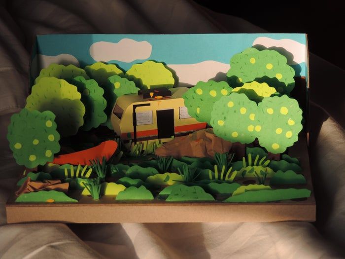 用纸手工打造迷你景观模型教程，超有创意的家庭DIY-第1张图片-趣作屋