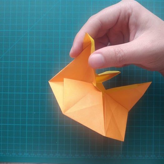 手工折纸教程：用20厘米彩纸折出π符号硬币折纸-第75张图片-趣作屋