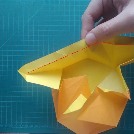 手工折纸教程：用20厘米彩纸折出π符号硬币折纸-第68张图片-趣作屋