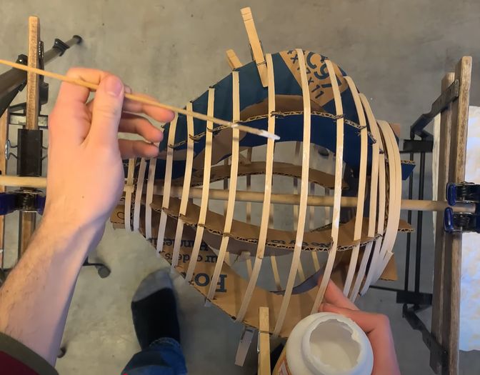 低成本手工制作纸灯笼台灯教程-第10张图片-趣作屋