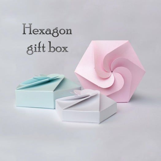 超简单六边形手工礼盒制作教程，附模板和详细步骤-第1张图片-趣作屋