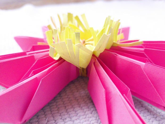 超简单折纸睡莲教程，零基础也能轻松学会-第24张图片-趣作屋