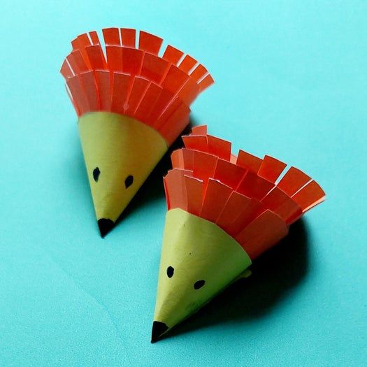 超可爱小刺猬纸艺手工制作教程,适合家庭亲子互动-第15张图片-趣作屋