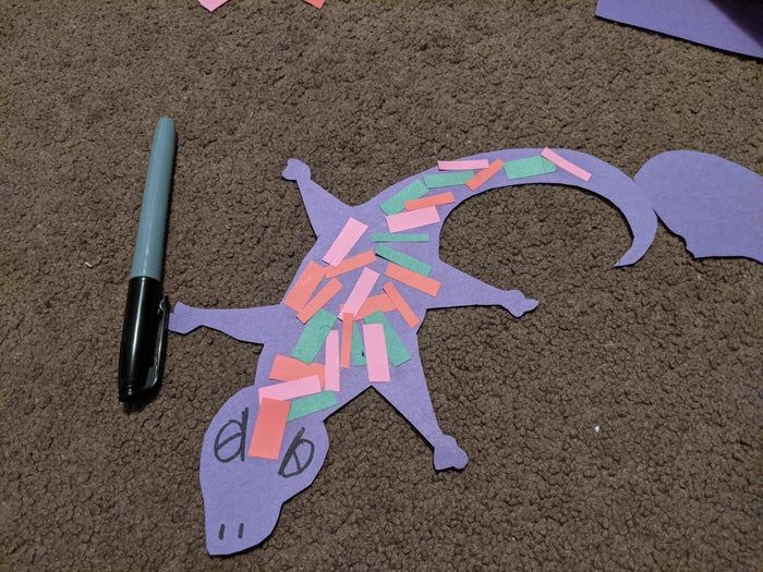 手工制作暴躁小壁虎教程-第13张图片-趣作屋