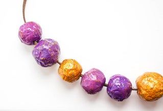 零成本废纸变手工珠子教程，轻松DIY个性项链-第3张图片-趣作屋