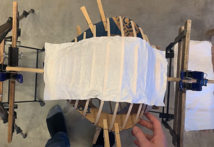 低成本手工制作纸灯笼台灯教程-第11张图片-趣作屋