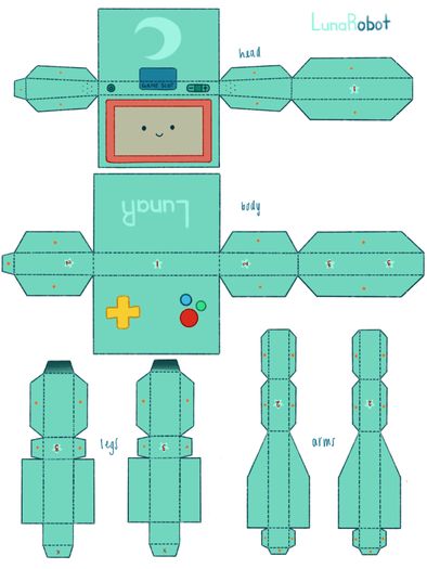 手工制作会动的LunaR游戏机器人教程-第2张图片-趣作屋