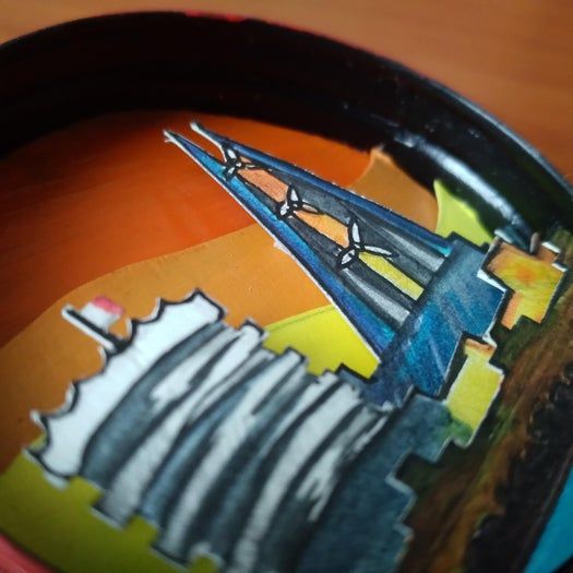 手工制作迷你场景铁盒教程：用3D纸层叠打造属于你的小世界-第25张图片-趣作屋