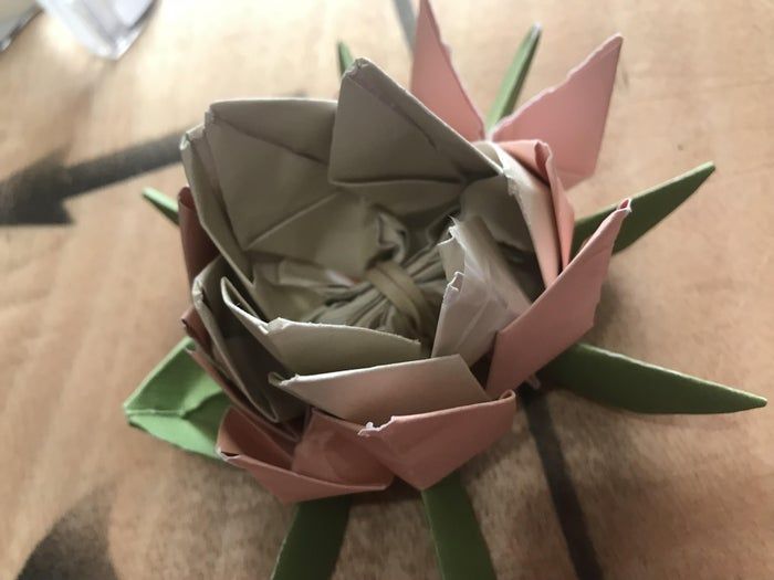 零基础也能轻松折出莲花折纸变体，附详细步骤与创意装饰-第22张图片-趣作屋