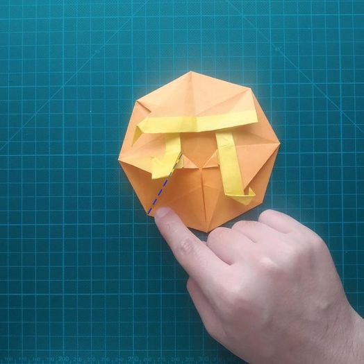 手工折纸教程：用20厘米彩纸折出π符号硬币折纸-第96张图片-趣作屋