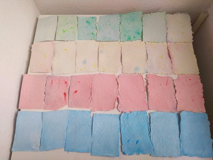 低成本手工制作再生纸教程，轻松DIY环保纸张-第20张图片-趣作屋