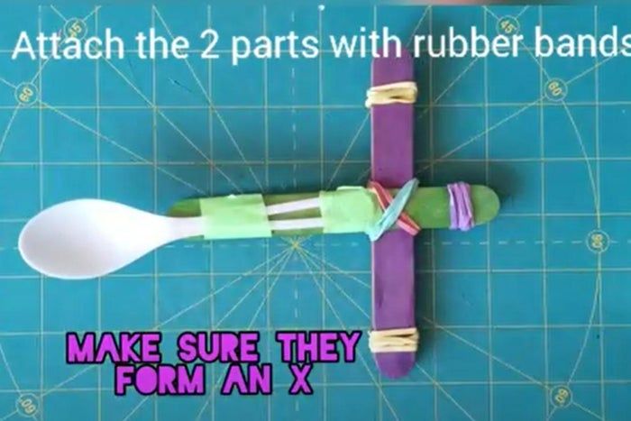 简单材料制作弹射器教程-第7张图片-趣作屋