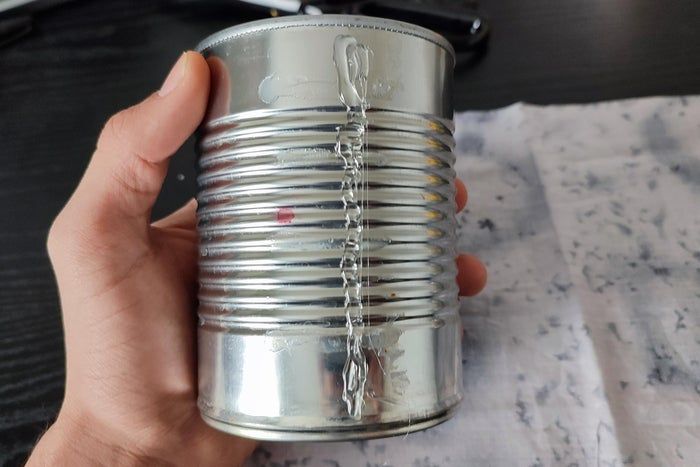 废旧布料和罐头变身创意笔筒教程-第8张图片-趣作屋