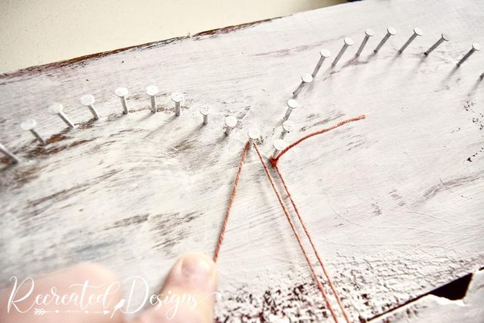 废旧木板变艺术品：简单复古风绳艺教程-第9张图片-趣作屋