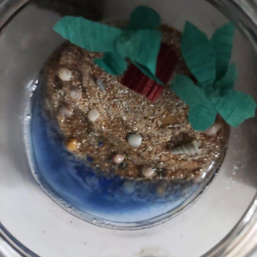 用回收材料制作瓶中沙滩的简单教程-第15张图片-趣作屋