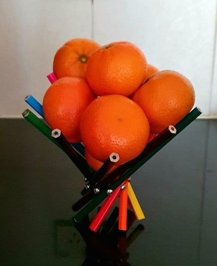用彩色铅笔制作创意水果托盘-第2张图片-趣作屋