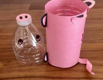 简易环保塑料瓶改造存钱罐教程-第3张图片-趣作屋 简易环保塑料瓶改造存钱罐教程-第3张图片-趣作屋