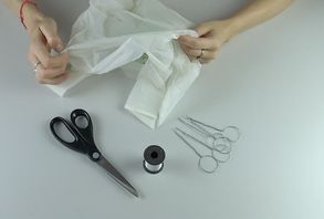 用塑料袋DIY环保塑料花教程-第5张图片-趣作屋