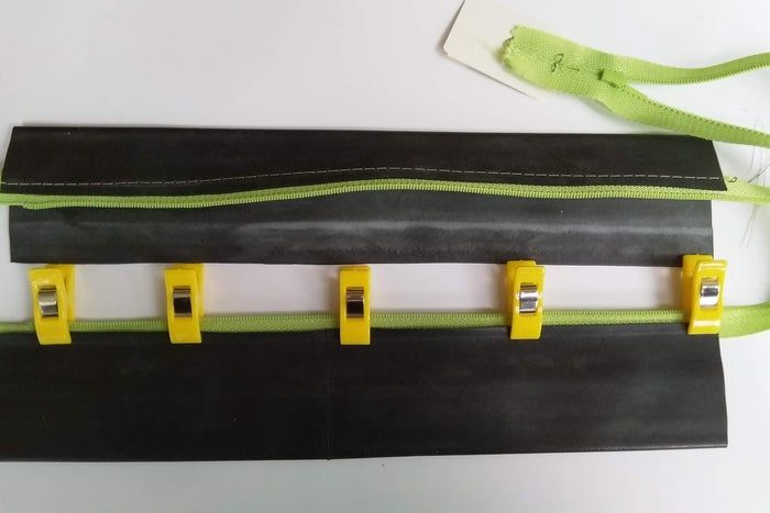 废旧自行车内胎制作拉链包教程-第19张图片-趣作屋