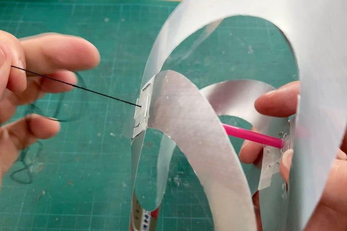 用饮料罐制作户外风动螺旋装饰教程-第16张图片-趣作屋