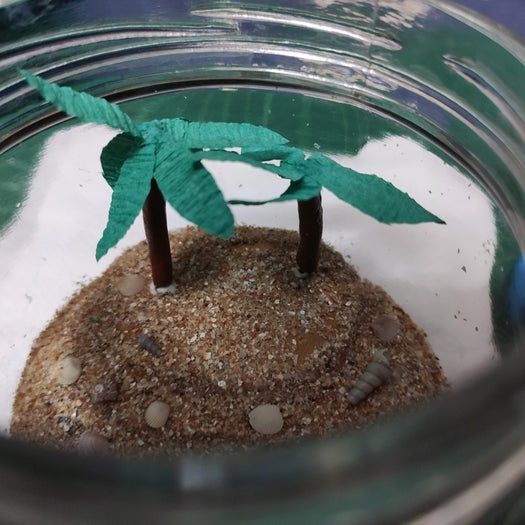 用回收材料制作瓶中沙滩的简单教程-第13张图片-趣作屋