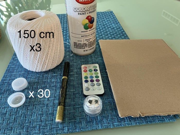 用塑料瓶盖制作创意金字塔灯教程-第3张图片-趣作屋