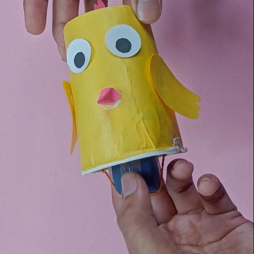 简单又有趣的橡皮筋驱动移动玩具制作教程-第16张图片-趣作屋