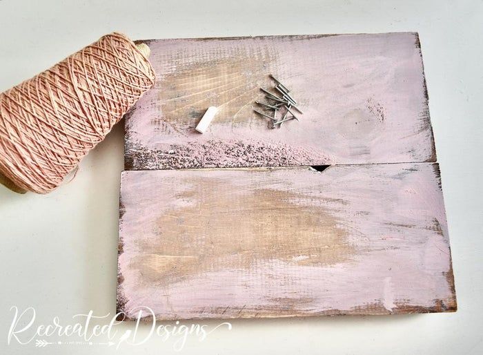 废旧木板变艺术品：简单复古风绳艺教程-第2张图片-趣作屋