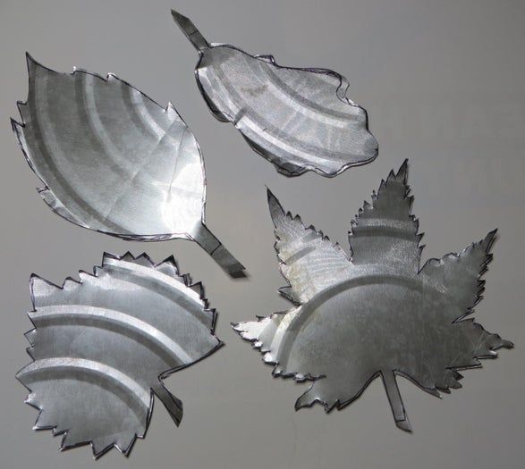 用铝制饼盘制作叶形装饰蜡烛环教程-第7张图片-趣作屋