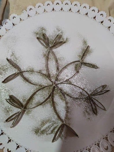 用回收材料制作闪闪发光的雪花装饰教程-第8张图片-趣作屋