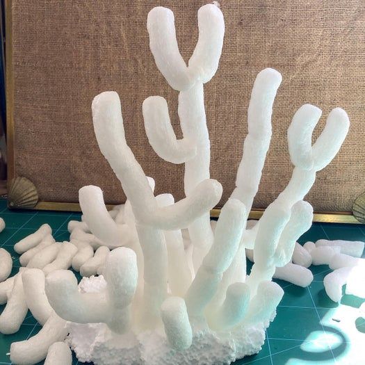 变废为宝：用包装虫制作假珊瑚装饰教程-第10张图片-趣作屋