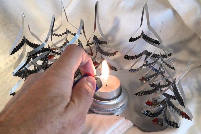 用饮料罐制作迷你森林装饰树教程-第19张图片-趣作屋