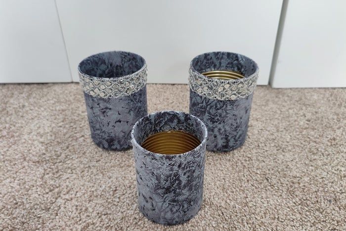 废旧布料和罐头变身创意笔筒教程-第4张图片-趣作屋