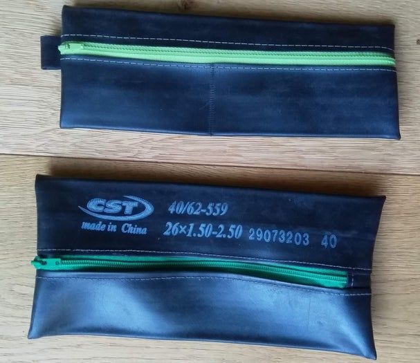 废旧自行车内胎制作拉链包教程-第3张图片-趣作屋