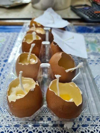 用蛋壳做双层香薰蜡烛的超简单教程-第10张图片-趣作屋