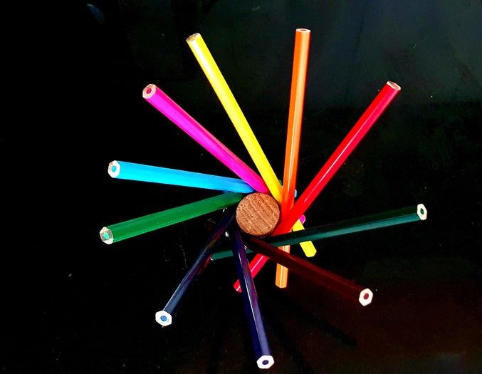 用彩色铅笔制作创意水果托盘-第1张图片-趣作屋