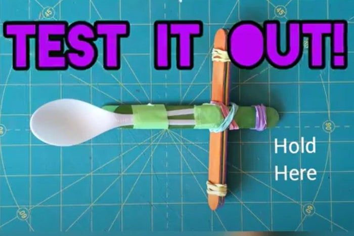 简单材料制作弹射器教程-第9张图片-趣作屋