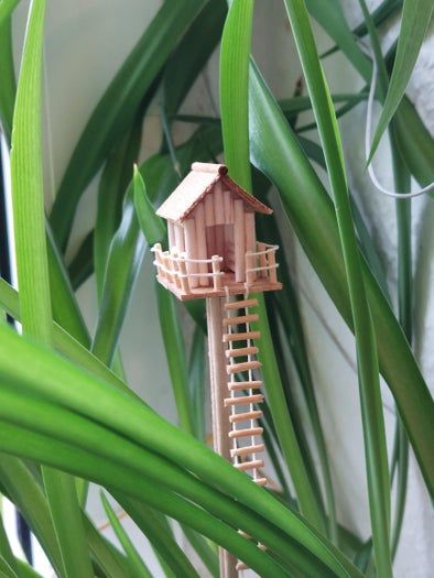 简单易学的迷你树屋DIY教程-第20张图片-趣作屋