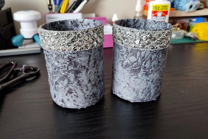 废旧布料和罐头变身创意笔筒教程-第24张图片-趣作屋