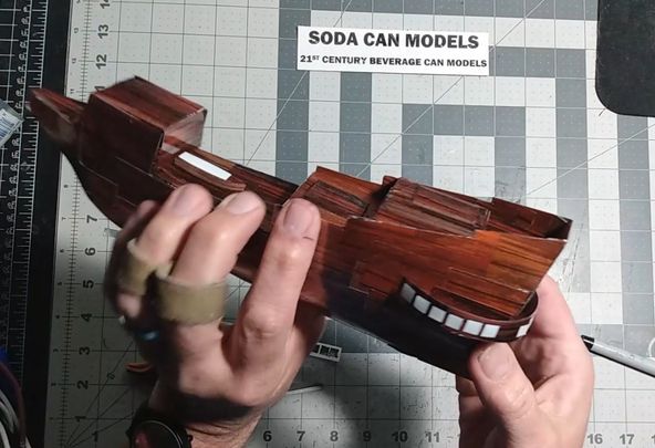 易拉罐制作大帆船模型教程-第19张图片-趣作屋