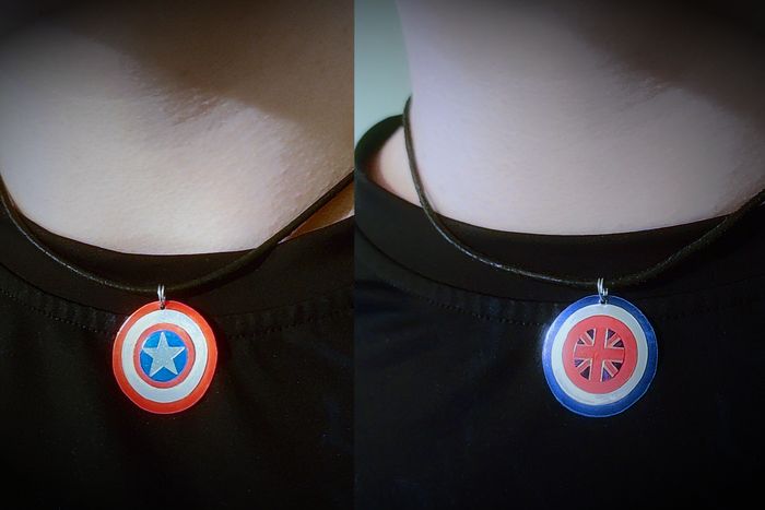 用饮料罐制作佩吉·卡特和美国队长盾牌配饰教程-第47张图片-趣作屋