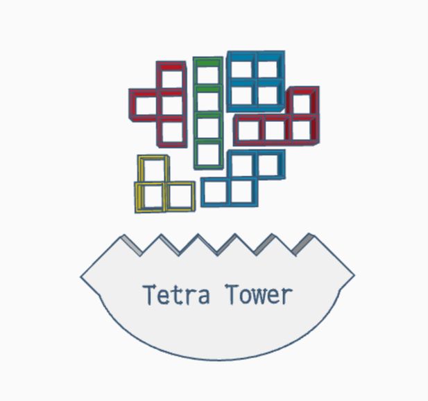 手工制作俄罗斯方块塔式游戏教程，锻炼思维和动手能力-第2张图片-趣作屋