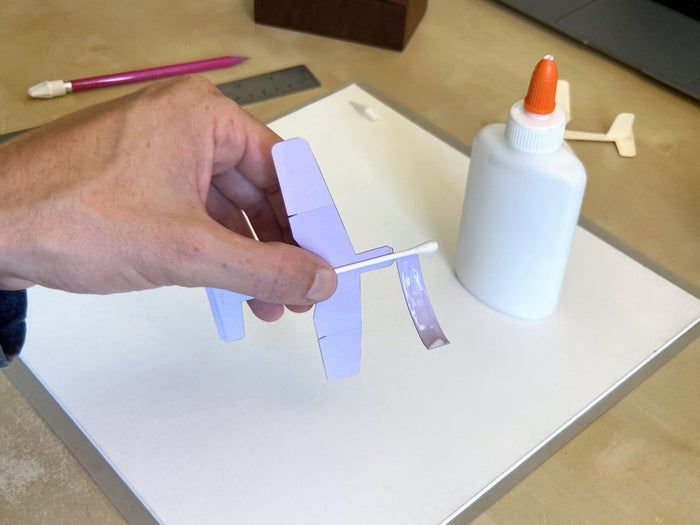 手工制作迷你滑翔机教程，锻炼手部灵活度-第14张图片-趣作屋